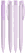 UMA TRINITY soft touch balpen met transparante clip - Pastel violet
