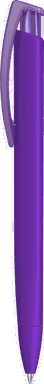 UMA TRINITY Soft-Touch-Kugelschreiber mit transparentem Clip - Lila
