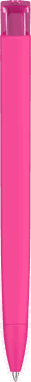 UMA TRINITY recycelter Kugelschreiber mit transparentem Clip - Magenta