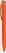 UMA TRINITY gerecyclede balpen met transparante clip - Orange