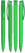 UMA TRINITY gerecyclede balpen met transparante clip - Light green