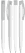 UMA TRINITY gerecyclede balpen met transparante clip - White
