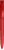 UMA TRINITY gerecyclede balpen met transparante clip - Red