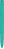 UMA TRINITY gerecyclede balpen met transparante clip - Turquoise