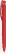 UMA TRINITY gerecyclede balpen met transparante clip - Red