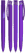 UMA TRINITY gerecyclede balpen met transparante clip - Purple