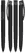 UMA TRINITY gerecyclede balpen met transparante clip - Black