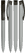 UMA TRINITY gerecyclede balpen met transparante clip - Grey
