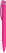 UMA TRINITY gerecyclede balpen met transparante clip - Magenta