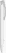 UMA TRINITY gerecyclede balpen met transparante clip - White