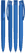 UMA TRINITY gerecyclede balpen met transparante clip - Middle blue