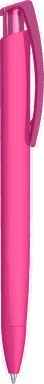 UMA TRINITY recycelter Kugelschreiber mit transparentem Clip - Magenta