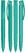 UMA TRINITY gerecyclede balpen met transparante clip - Turquoise