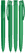 UMA TRINITY gerecyclede balpen met transparante clip - Dark green