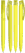 UMA TRINITY gerecyclede balpen met transparante clip - Yellow