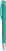 UMA TRINITY soft touch balpen met transparante clip en metalen punt - Turquoise