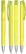 UMA TRINITY soft touch balpen met transparante clip en metalen punt - Yellow