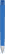 UMA TRINITY soft touch balpen met transparante clip en metalen punt - Middle blue