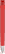 UMA TRINITY soft touch balpen met transparante clip en metalen punt - Red