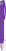 UMA TRINITY soft touch balpen met transparante clip en metalen punt - Purple