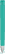 UMA TRINITY soft touch balpen met transparante clip en metalen punt - Turquoise