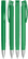 UMA TRINITY soft touch balpen met transparante clip en metalen punt - Dark green