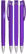 UMA TRINITY soft touch balpen met transparante clip en metalen punt - Purple