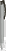 UMA TRINITY soft touch balpen met transparante clip en metalen punt - Grey