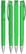 UMA TRINITY soft touch balpen met transparante clip en metalen punt - Light green