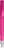 UMA TRINITY soft touch balpen met transparante clip en metalen punt - Magenta