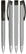 UMA TRINITY soft touch balpen met transparante clip en metalen punt - Grey