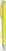 UMA TRINITY soft touch balpen met transparante clip en metalen punt - Yellow