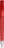 UMA TRINITY soft touch balpen met transparante clip en metalen punt - Red