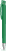 UMA TRINITY soft touch balpen met transparante clip en metalen punt - Dark green