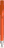UMA TRINITY soft touch balpen met transparante clip en metalen punt - Orange
