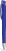 UMA TRINITY soft touch balpen met transparante clip en metalen punt - Dark blue