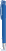 UMA TRINITY soft touch balpen met transparante clip en metalen punt - Middle blue