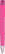 UMA TRINITY soft touch balpen met transparante clip en metalen punt - Magenta