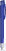 UMA TRINITY soft touch balpen met transparante clip en metalen punt - Dark blue