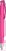 UMA TRINITY soft touch balpen met transparante clip en metalen punt - Magenta
