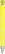 UMA TRINITY soft touch balpen met transparante clip en metalen punt - Yellow