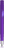 UMA TRINITY soft touch balpen met transparante clip en metalen punt - Purple