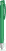 UMA TRINITY soft touch balpen met transparante clip en metalen punt - Dark green