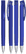 UMA TRINITY soft touch balpen met transparante clip en metalen punt - Dark blue