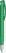 UMA TRINITY gerecyclede balpen met transparante clip en metalen punt - Dark green