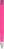 UMA TRINITY gerecyclede balpen met transparante clip en metalen punt - Magenta