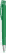 UMA TRINITY gerecyclede balpen met transparante clip en metalen punt - Dark green