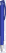 UMA TRINITY gerecyclede balpen met transparante clip en metalen punt - Dark blue