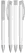 UMA TRINITY gerecyclede balpen met transparante clip en metalen punt - White
