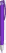 UMA TRINITY gerecyclede balpen met transparante clip en metalen punt - Purple